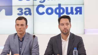 Представители на партии се срещнахa с кмета на София Васил Терзиев (на снимката: Васил Терзиев и Борис Бонев)