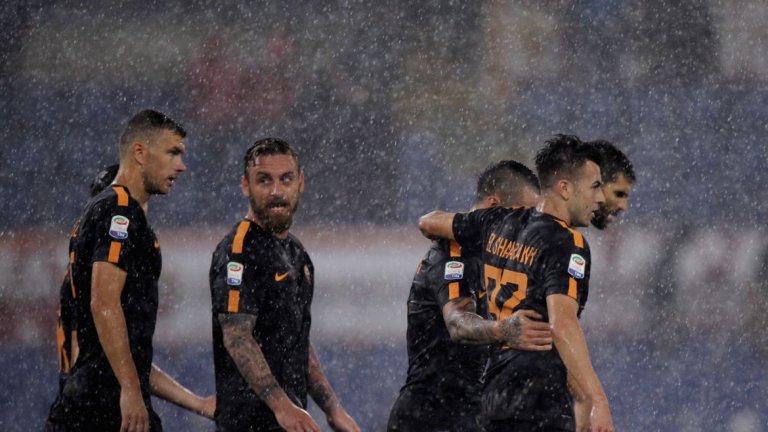 Рома с първи успех у дома в Серия А след два гола на Джеко и един на Нинджата