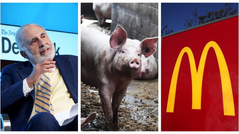 Инвеститорът активист се опитва да извие ръцете на гиганта в сферата на бързото хранене за по-хуманно отношение към свинете