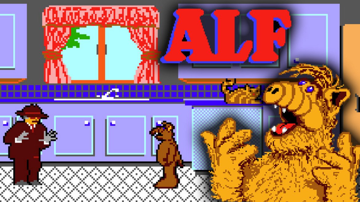 ALF (SEGA Master System)

Всички помним и обичаме Алф - за един период през 80-те години той беше най-популярното извънземно и Америка бе залята от всякакви плюшени играчки и сувенири с неговия лик. NBC знаеше, че има голям хит в лицето на устатия пришълец от Мелмак и закономерно се опита да превземе още една комерсиална територия - видеоигрите.

Лансирана като приключение с малко екшън, играта ALF ви поставя в ролята на неканения гост, който обикаля из къщата на семейство Танер в търсене на части за космическия си кораб. Дори тогава играта е критикувана за остарялата си графика и геймплея си, така че представете си как изглежда сега. Не е изненадващо, че тази космическа каша е единствената поява на ALF в света на гейминга.

