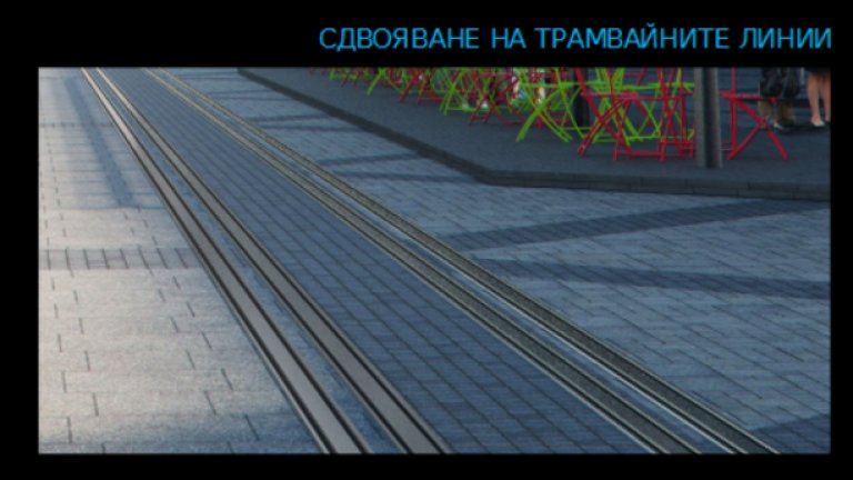 Пешеходците на улица "Граф Игнатиев" ще получат повече място, колчетата по тротоарите ще се премахнат, а автомобилното движение ще бъде допълнително ограничено. На места трамвайните линии ще се съединяват в една.