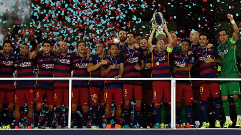 Барса вече има и два трофея за сезона - Суперкупата на Европа и Световното клубно първенство, срещу 0 на Реал.