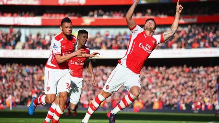 И пак Жиру, този път след гола срещу Евертън у дома през март.