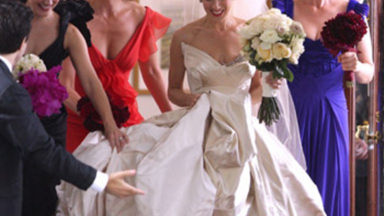 Сара Джесика Паркър в първата част на филма "Сексът и градът"