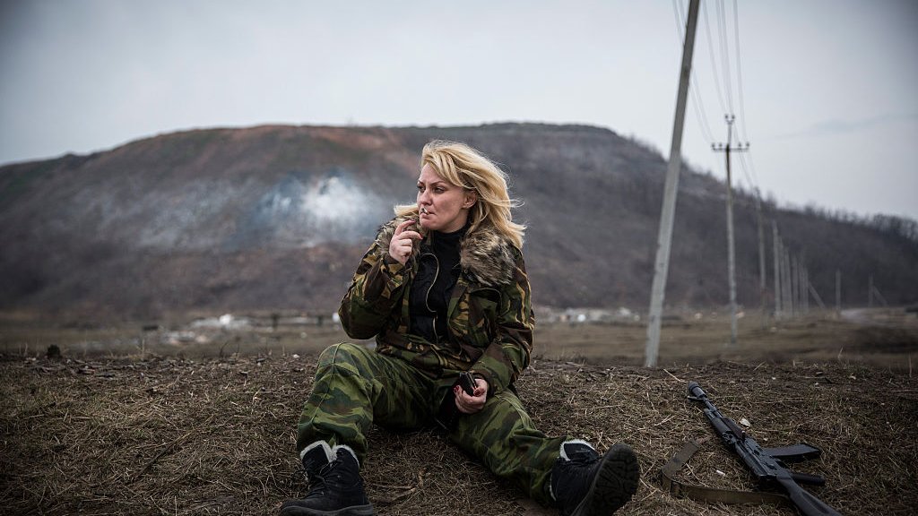&lt;&gt; on March 12, 2015 in Makeevka, Ukraine.