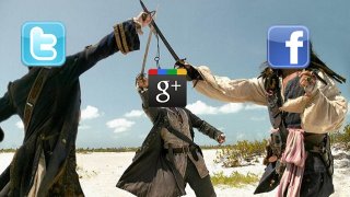 google-plus-facebook-twitter-battle