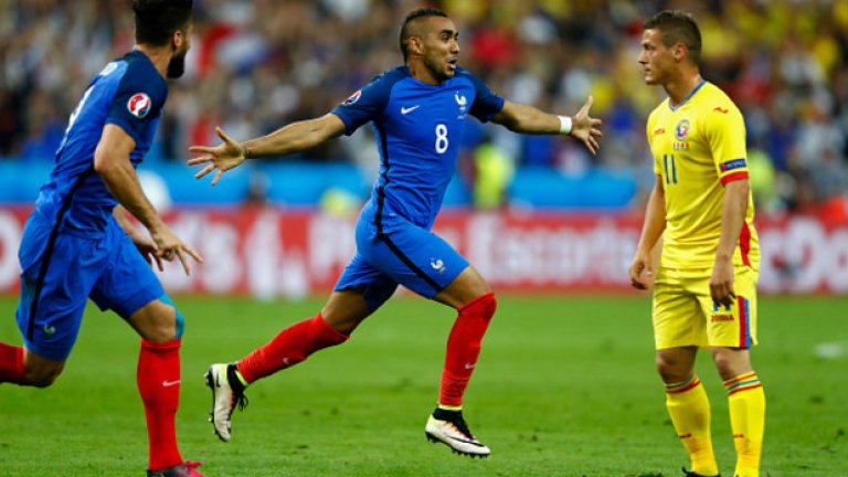 2. Димитри Пайе (Франция). Попадението му срещу Румъния не бе от тази планета. То ясно заяви на света, че на сцената се е качил нов невероятен футболист. Ако домакините разчитат да спечелят титлата, Димитри е техният човек.