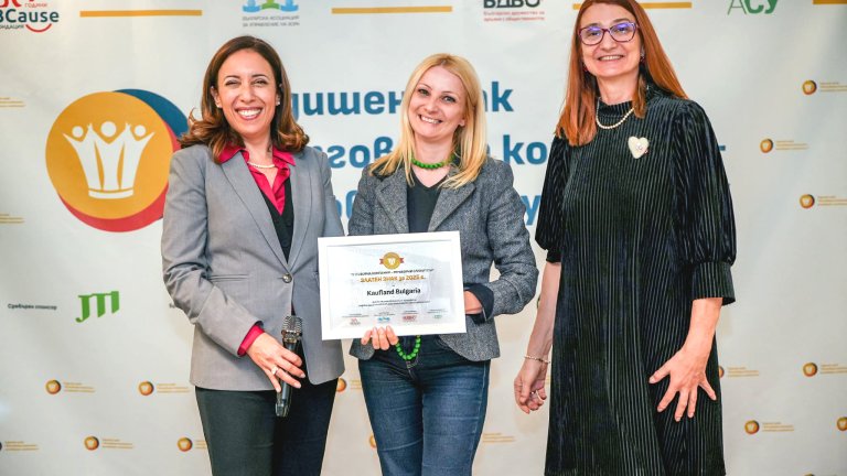 Компанията беше наградена от фондация BCause с годишното отличие „Отговорна компания – отговорни служители“