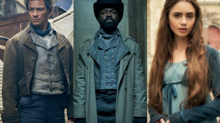 Les Miserables - BBC 
Поредна адаптация на "Клетниците", този път като лимитиран сериал на BBC. Вече споменахме, че BBC ги бива с това да адаптират големи, тежки романи, и затова очакваме един добър сериал. В ролята на Жан Валжан ще влезе Доминик Уест, като Фантин ще видим прекрасната Лили Колинс, Дейвид Ойелово ще се преобрази в ролята на инспектор Жавер, а Козет ще бъде изиграна от Ели Бамбър. Самият сериал ще е от 6 епизода като първия от тях излиза на екран на 30 декември (още в 2018-а).