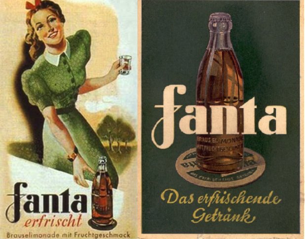 Coca-Cola, Fanta

През 1941 г. в германския клон свършва сиропът, а доставката му от САЩ е невъзможна заради военновременните ограничения. Така че компанията изобретява чисто нова напитка, специално за нацистите: Fanta. Това неофициално е питието на нацистка Германия.