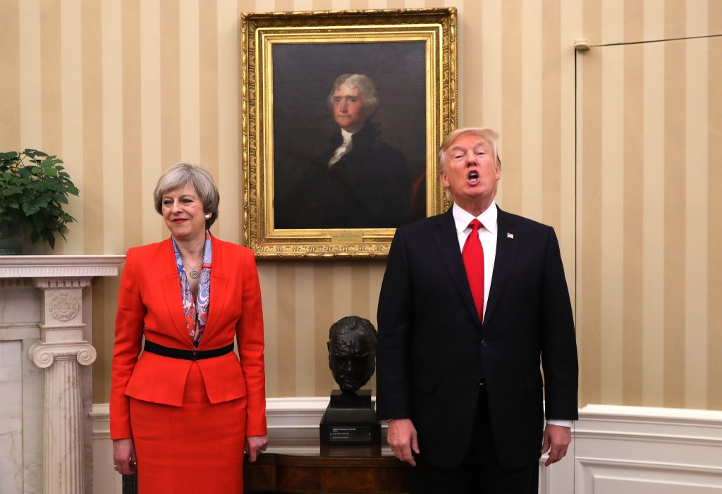 President Trump Meets With British PM Theresa May At The White House