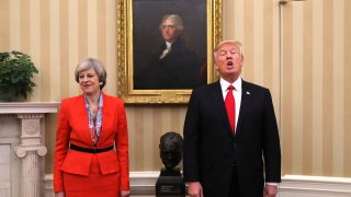 President Trump Meets With British PM Theresa May At The White House