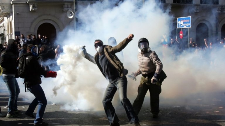 Как стачкуват гърците (фотогалерия)