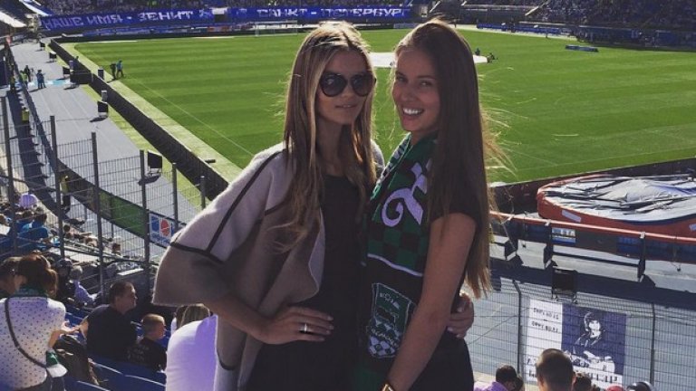 Кейт Григориева. Единственият модел на "Виктория сикрет", който може да бъде забелязан на мачовете от футболния елит на Русия.