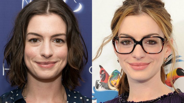 Невероятно, но факт: очилата тип "дъна на буркани" могат да направят лицето на Ан Хатауей ("Дяволът носи Прада") още по-красиво