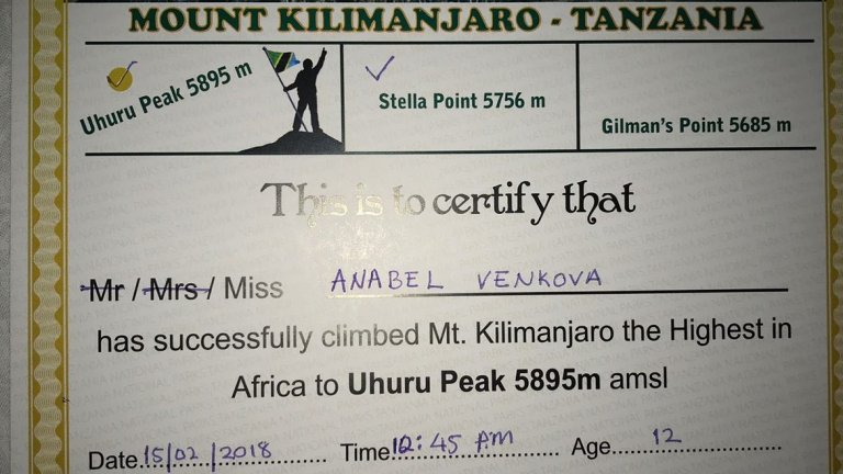 Българско семейство с две деца изкачи успешно Килиманджаро