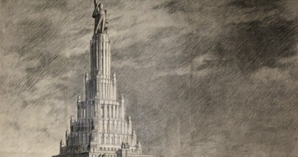 Дворецът на Съветите, Борис Йофан


Колосалният проект на Борис Йофан за Двореца на Съветите е един от най-великите примери за архитектурни изцепки, които никога не са реализирани. През 1931 г. импозантната идея печели международен конкурс за нова административна и конгресна зала в Москва.

Оригиналният вид на Двореца е издържан в неокласически стил, като на върха му се предвижда да се инсталира статуя на Владимир Ленин. 

С проектна височина от 416 метра, Дворецът на Съветите щеше да надскочи Емпайър Стейт Билдинг - най-високата сграда в света по това време. Главната й конгресна зала е широка 160 метра и е висока 100 метра, а капацитетът й е за 21 000 седящи места. 

Проектът е сериозно променен с течение на времето, като самият Йосиф Сталин се намесва в прекрояването на чертежите. 

Основите на сградата са поставени през 1939 г., но строителството е спряно заради нападението на Нацистка Германия срещу СССР през 1941 г. След края на войната проектът така и не е довършен. На неговото място е построен друг "рекордьор" - басейнът "Москва" - най-големият открит плувен басейн в света.