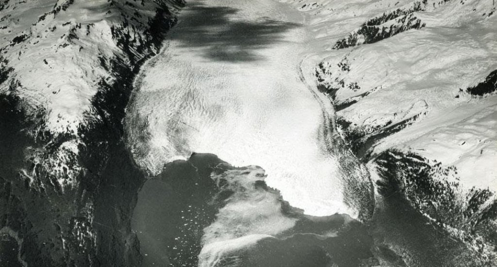 Yale Glacier and Inlet (1937) - This is Alaska's Muir Glacier & Inlet in 1895. Get Ready to Be Shocked When You See What it Looks Like Now.