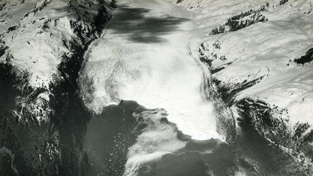 Yale Glacier and Inlet (1937) - This is Alaska's Muir Glacier & Inlet in 1895. Get Ready to Be Shocked When You See What it Looks Like Now.