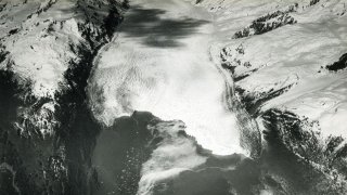 Yale Glacier and Inlet (1937) - This is Alaska's Muir Glacier & Inlet in 1895. Get Ready to Be Shocked When You See What it Looks Like Now.
