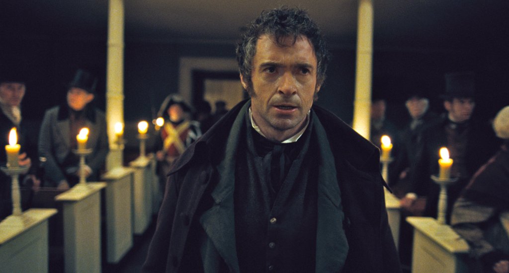 Жан Валжан в \"Клетниците\" (Les Miserables) - мюзикълът, който донесе номинация за \"Оскар\" на Хю. 