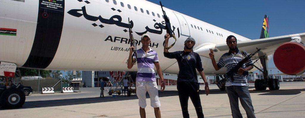 Rebels on board Gaddafi's 'Air Force One' - Tripoli