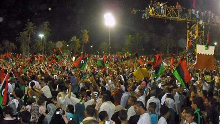 Масов протест в Либия