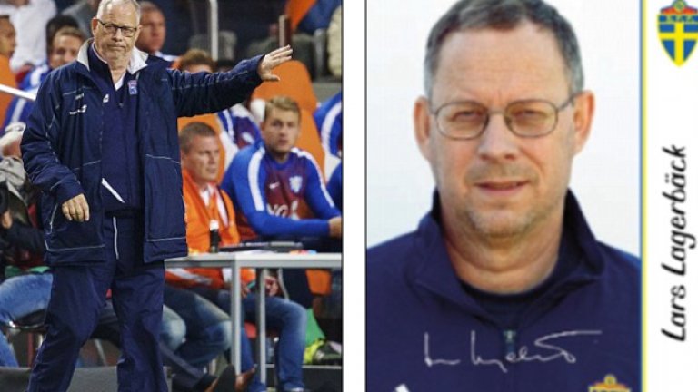 Исландия - Ларс Лагербак
Играе 14 години, но без особени успехи. Треньорската му кариера започва през 1977-а, а в началото на века близо десетилетие води Швеция. После е начело на Нигерия, а през 2011-а е ангажиран от Исландия. След европейското се отказва.