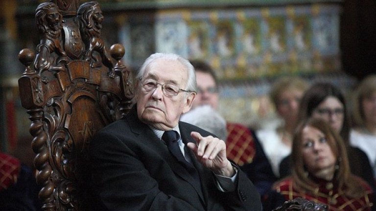 Вайда при обявяването му за почетен гражданин на Гданск