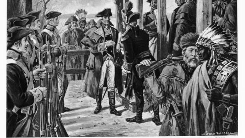 Artist rendering of Louisiana Purchase in 1804