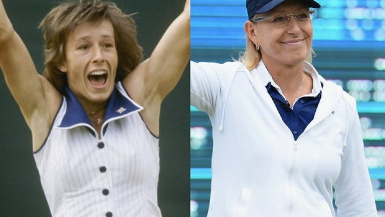 Мартина Навратилова, 57, има 18 титли от Големия шлем.