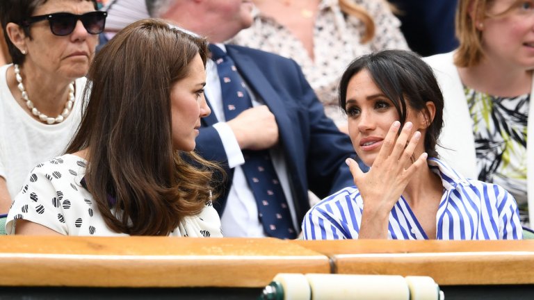 Серина присъства на сватбата на Меган с принц Хари през май, а сега беше подкрепяна от принцесите на финала