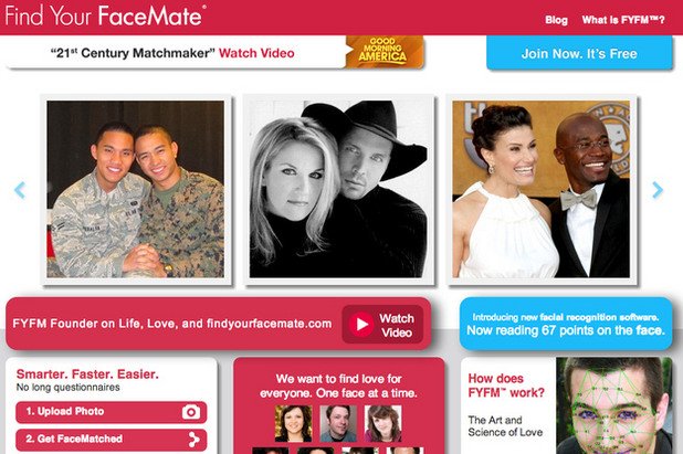Когато искаш да си уредиш среща с огледалото, мястото е FindYourFaceMate.com. Тук желаещите откриват своите двойници и съвсем очаквано се влюбват в тях