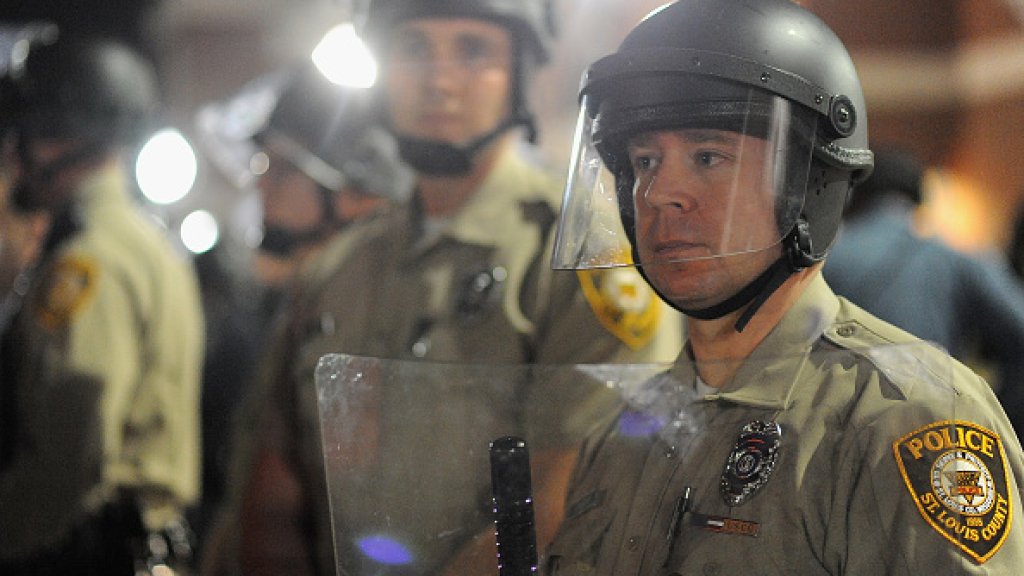 Protests errupt after Ferguson Mayor announces resignation of city Police Chief