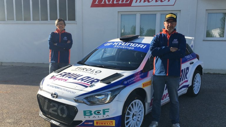 Успешен старт на партньорството между Клаудио де Кеко и Hyundai Словения, подиум за италианския пилот на рали Велене