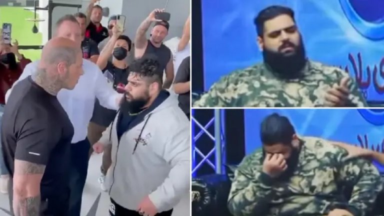 Иранския Хълк се разплака преди сблъсъка с Мартин Форд: Разбит съм! (видео)