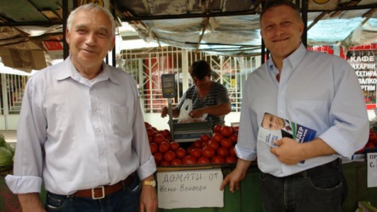 Президентът Жельо Желев подкрепя кампанията на Мирослав Севлиевски - кандидат на коалиция "Лидер с Новото време"