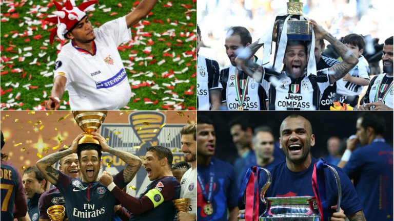 Дани Алвеш постави нов рекорд по спечелени трофеи - има вече 36 в кариерата си