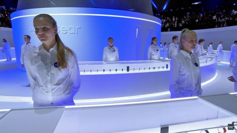 Hands-on зоната на Samsung по време на премиерата на Gear S3