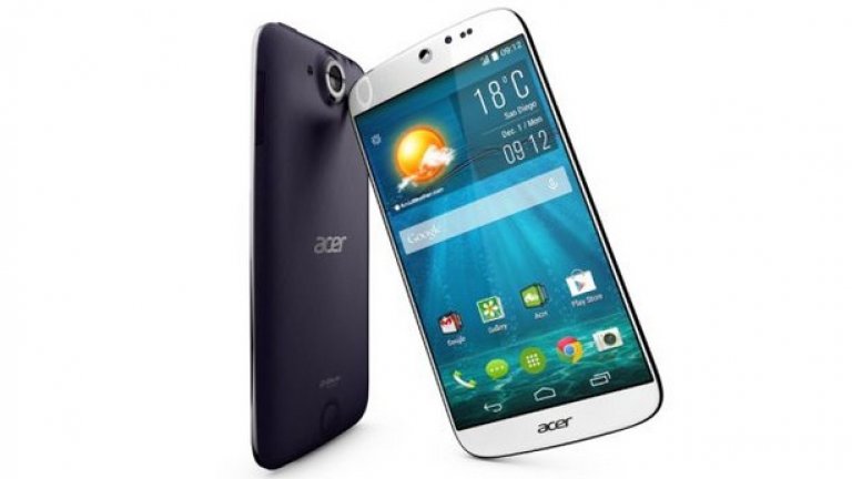 5. Acer Liquid Jade S
Ако можете да се абстрахирате от слабите страни на Liquid Jade S, ще видите, че устройството предлага добра производителност и добро качество спрямо останалите бюджетни телефони с две сим карти.
Благодарение на осемядрения процесор и добре поддържания софтуер от Acer, производителността на този телефон е просто безупречна. Дизайнът е другият голям плюс при лекия, заоблен корпус, който се чувства солидно и удобно в ръката.
След като изяснихме това, има и все пак няколко аспекта, в които телефонът се представя по-зле от останалите в класацията, заради които го подредихме едва на пето място.
Предимства:
+ чудесна производителност
+ Лек, заоблен дизайн
Недостатъци:
- Разочароващи камери
- Кратък живот на батерията