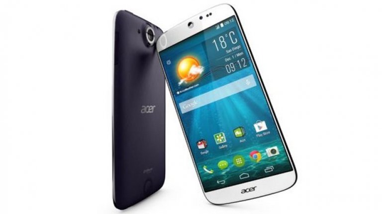 5. Acer Liquid Jade S

Ако можете да се абстрахирате от слабите страни на Liquid Jade S, ще видите, че устройството предлага добра производителност и добро качество спрямо останалите бюджетни телефони с две сим карти.

Благодарение на осемядрения процесор и добре поддържания софтуер от Acer, производителността на този телефон е просто безупречна. Дизайнът е другият голям плюс при лекия, заоблен корпус, който се чувства солидно и удобно в ръката.

След като изяснихме това, има и все пак няколко аспекта, в които телефонът се представя по-зле от останалите в класацията, заради които го подредихме едва на пето място.

Предимства:
+ чудесна производителност
+ Лек, заоблен дизайн
Недостатъци:
- Разочароващи камери
- Кратък живот на батерията
