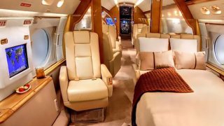 Така изглежда отвътре частният самолет на Лионел Меси.