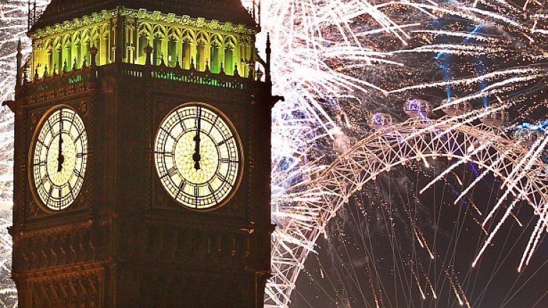 Посрещането на Нова година в Лондон както винаги бе особено живописно и красиво