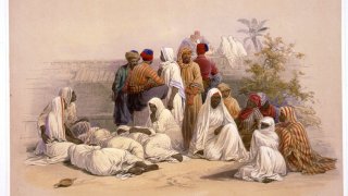 A_slave_market_in_Cairo-David_Roberts