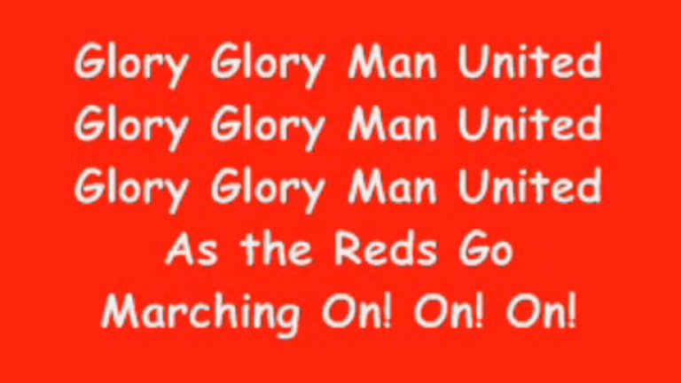 5. Да изслушате Glory, Glory Man United! Около 200 пъти
Ако сте прочели или гледали Юнайтед повече от веднъж, няма как да не сте чували емблематичната песен за отбора от „Олд Трафорд“. А ако сте истински фенове на „червените дяволи“, неведнъж сте си я пускали на рипийт. Но дали ще издържите 200 пъти? Е, 191,3, да бъдем по-точни.*