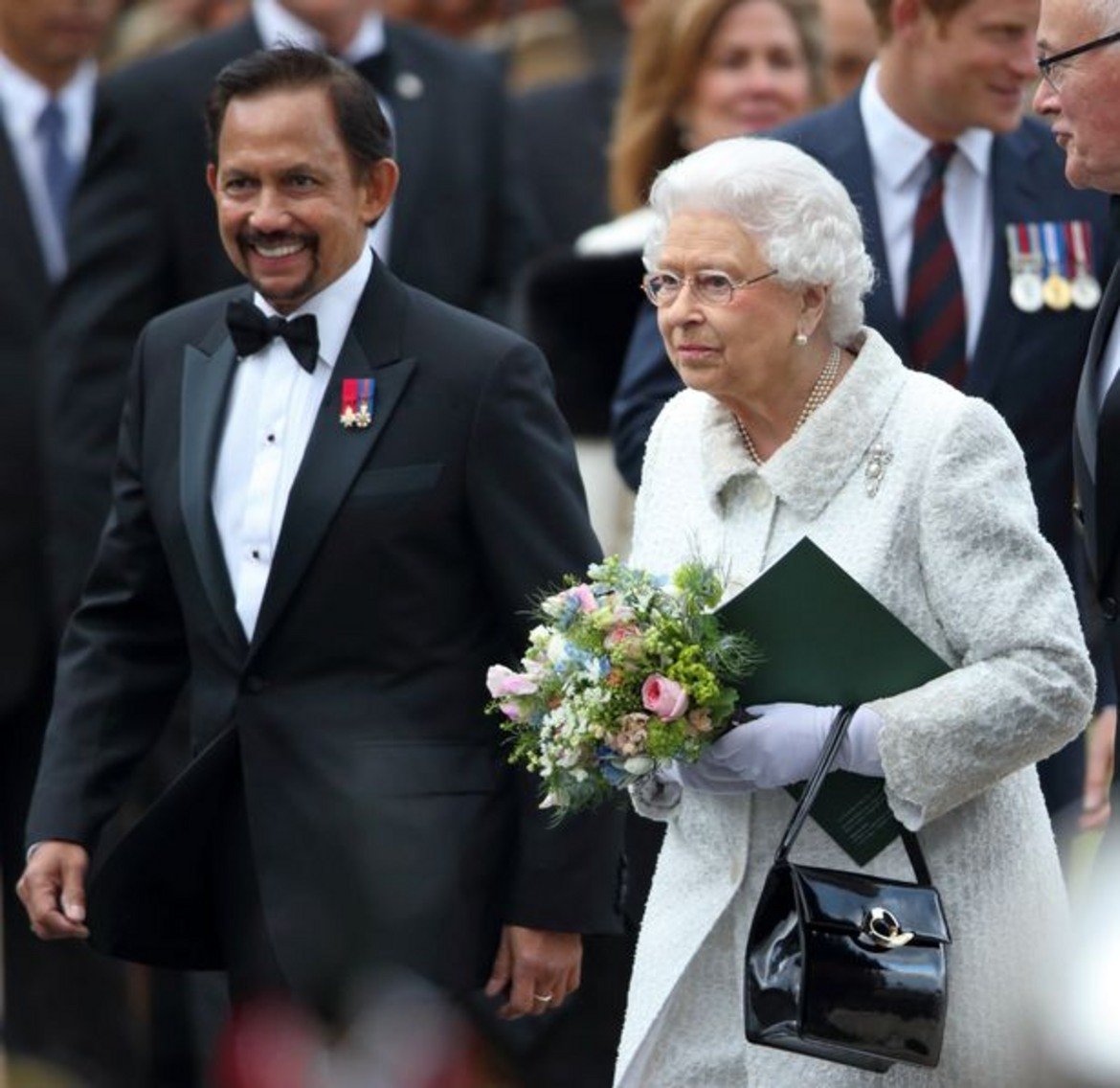 Султанът на Бруней с кралицата 