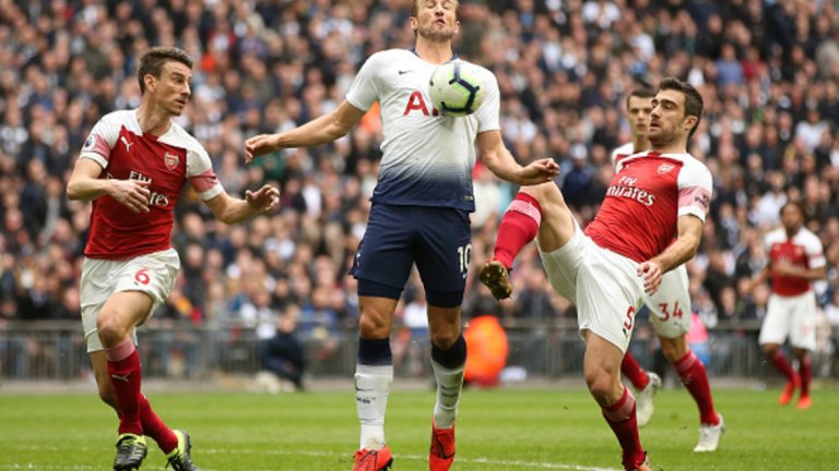 Хари Кейн се разписа след спорно отсъдена дузпа в полза на Тотнъм.