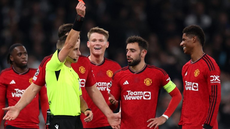 Червен картон на Рашфорд съсипа Юнайтед в шантав мач със 7 гола