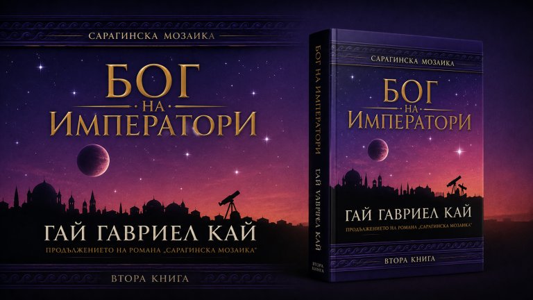 "Бог на императори" на Гай Гавриел Кай

Романът от майстора на историческото фентъзи се развива в Сарантион – бляскав мегаполис, еквивалентен на средновековния Константинопол по времето на император Юстиниан I. Сюжетът се разгръща от гледната точка на мозаечния майстор Криспин, който е натоварен със задачата да украси огромния купол на Светилището на Свещения василевс.