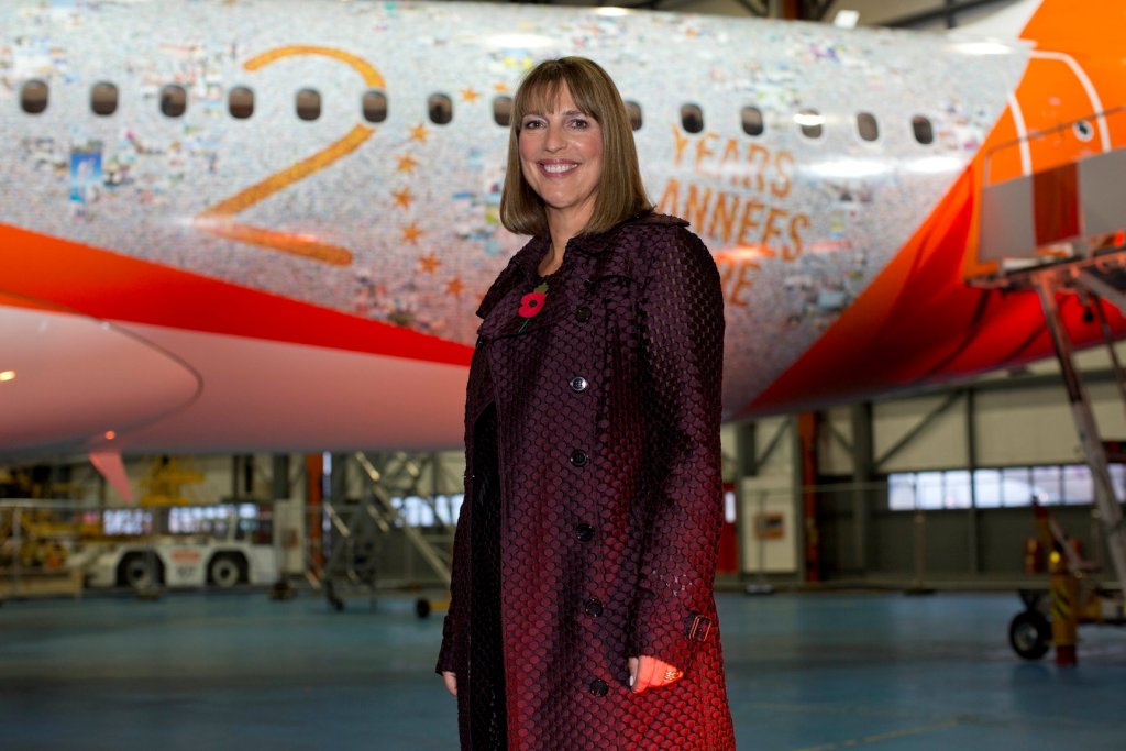 EASYJET CELEBRATE THE BIRTHDAY AT THEIR HEADQUATERS IN LUTON TODAY.EASYJET CEO CAROLYN McCALL